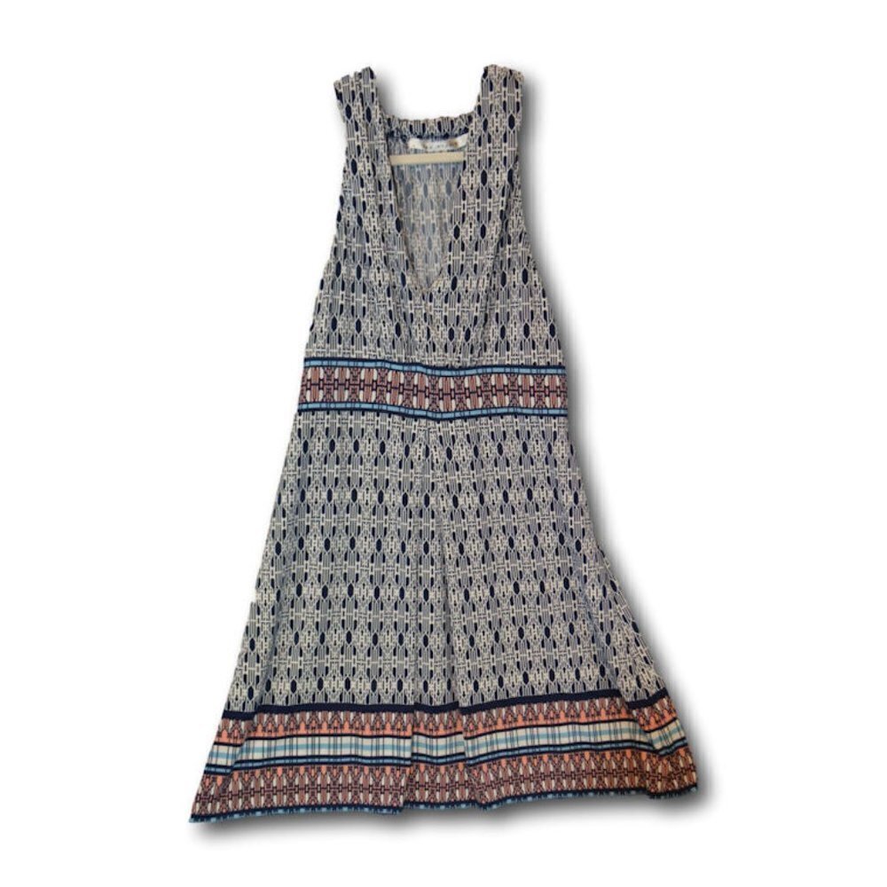 Max Studio Geometric Pattern Sundress M